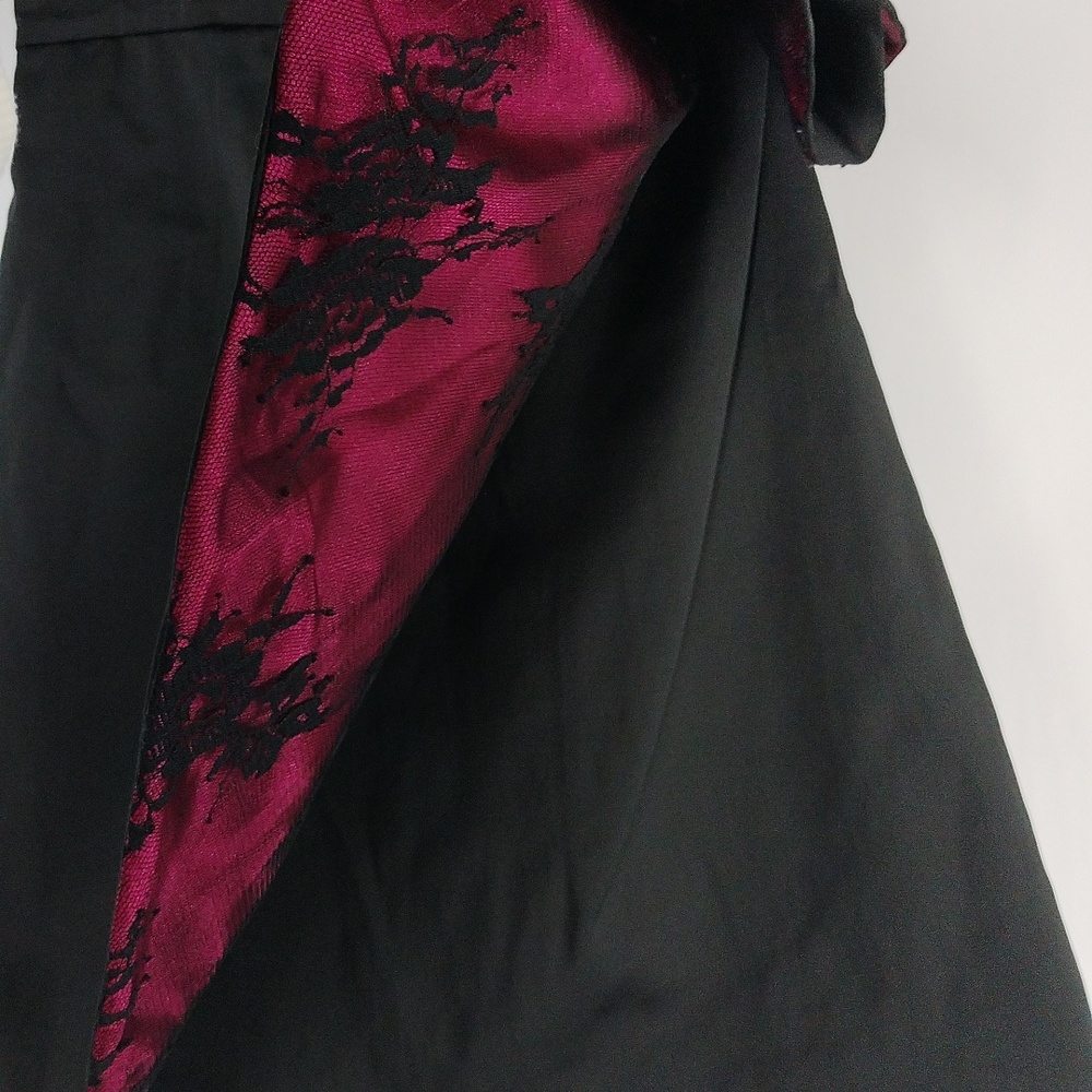 Guess One Shoulder Dress With Lace Ruffle - Picture 6 of 9